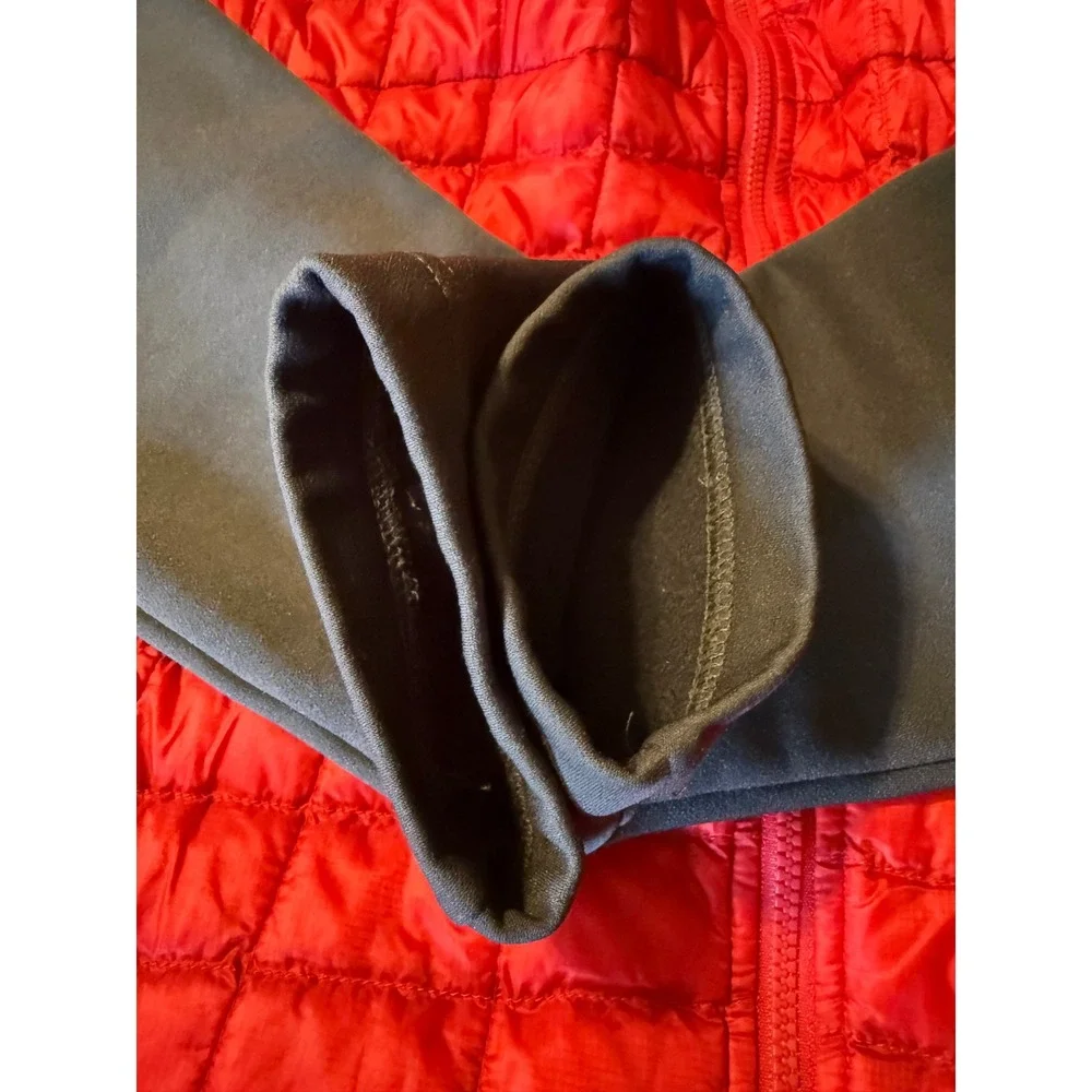 The North Face Thermoball Hybrid Jacket Mens XL Red Quilted Insulated Puffer
